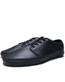 画像1: VANS All Black Leather Sneaker 　size (1)