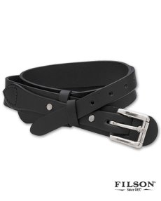 画像1: FILSON Bridle Leather "Ranger Belt"　color : Black　size 34 (1)