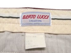 画像3: 1980's "BERTO LUCCI" Two-Tuck Trousers　size w 31 inch (3)