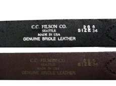 画像4: FILSON Bridle Leather "Ranger Belt"　color : Black　size 34 (4)