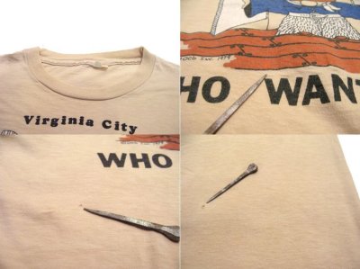 画像2: 1970's "WHO WANT ME" Print Tee 　size L  (表記 XL)