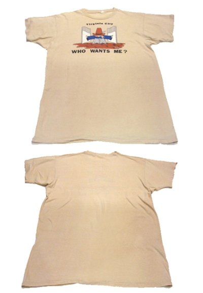 画像1: 1970's "WHO WANT ME" Print Tee 　size L  (表記 XL)