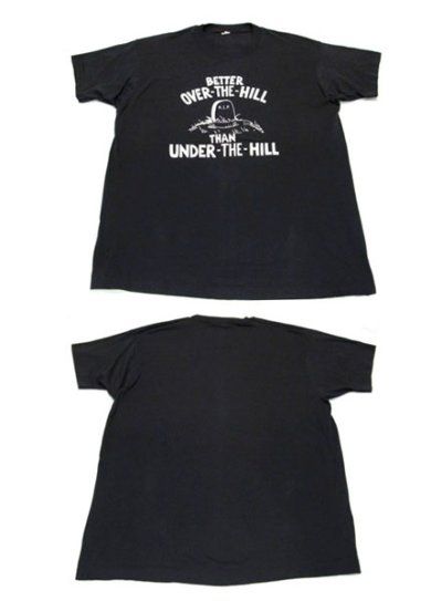 画像1: 1980's "BAD HABITS" Print Tee 墓場　size L  (表記 XL)