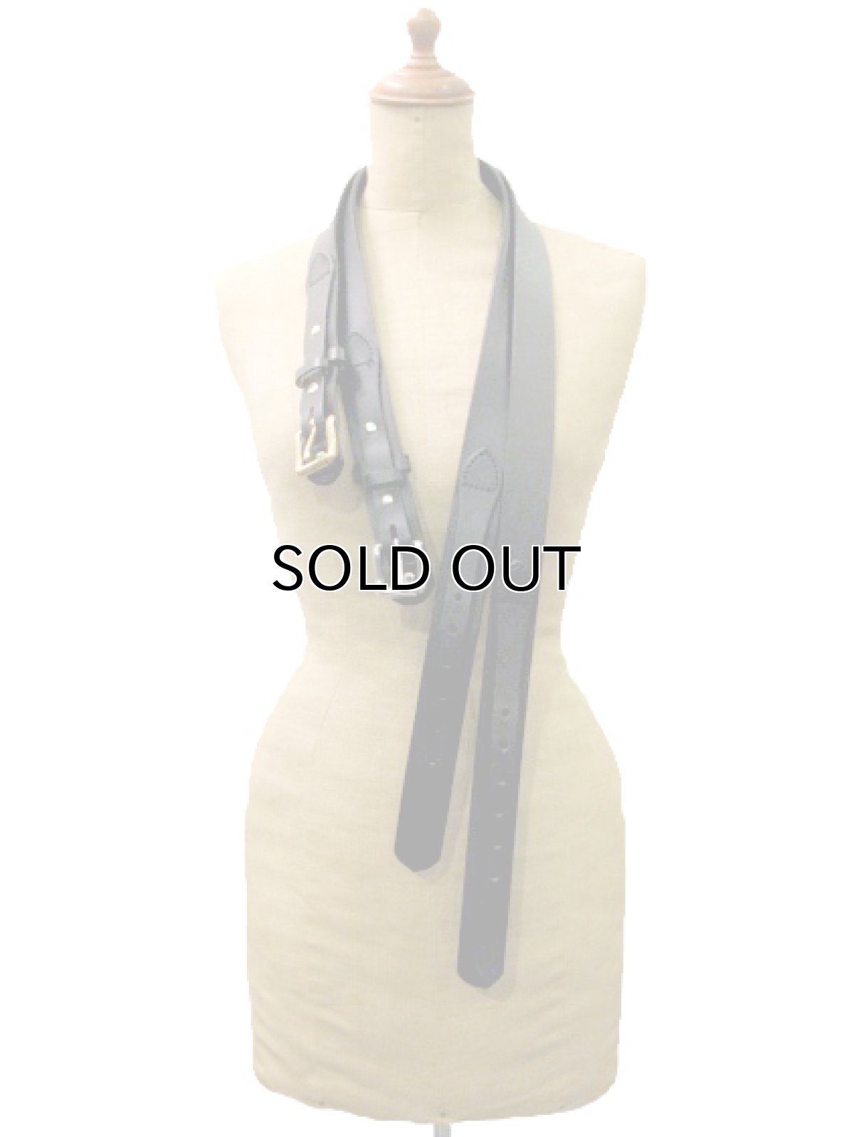 画像2: FILSON Bridle Leather "Ranger Belt"　color : Black　size 34 (2)