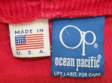 画像4: 1980's "OCEAN PACIFIC" CORDUROY SHORTS "RED"　size w 31~34.5inch (表記34) (4)