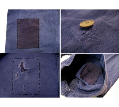 画像2: ~1960's French  "LE VETEMENT" Work Coat color Blue　size M-L (表記なし)