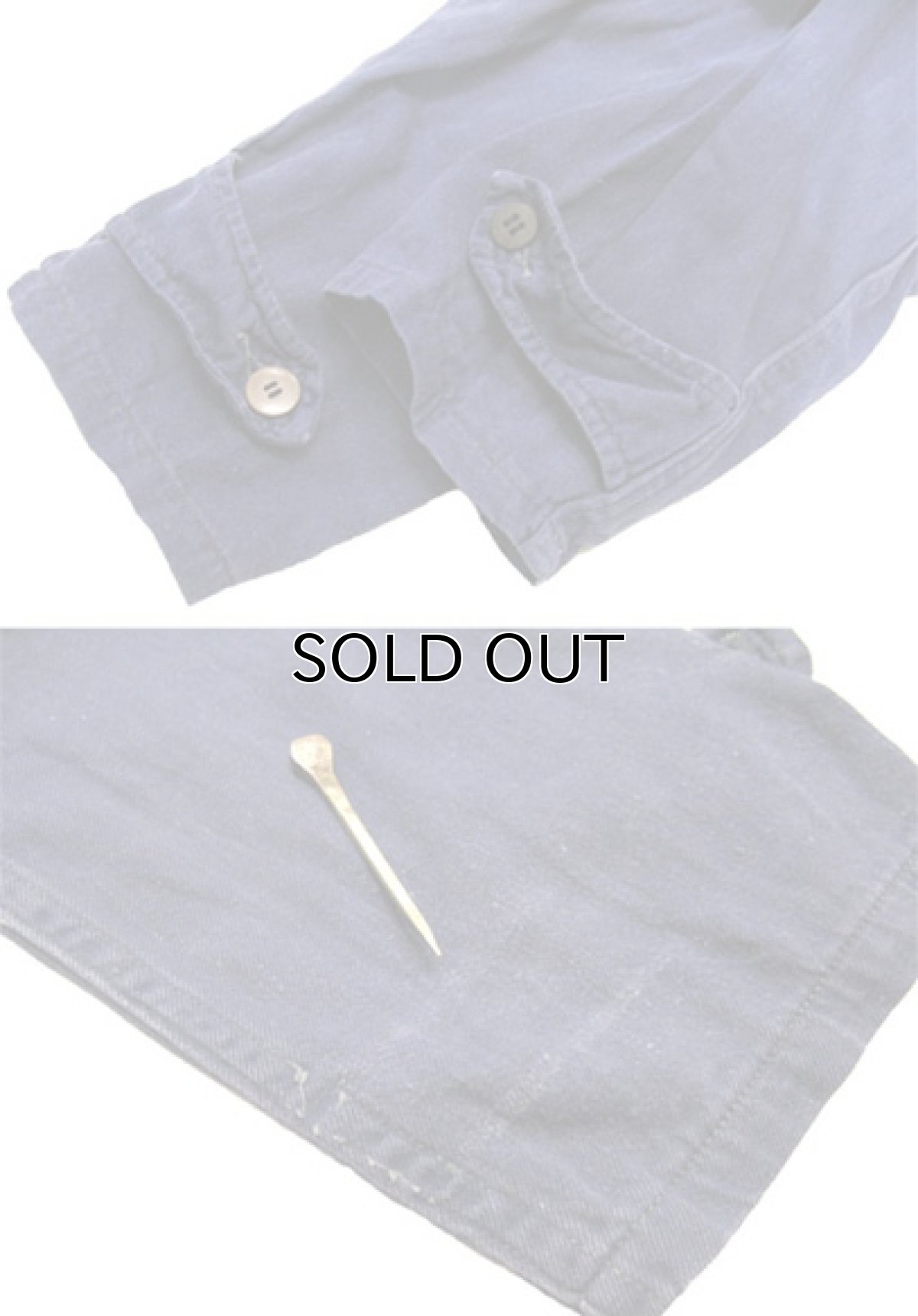 画像5: ~1960's French  "LE VETEMENT" Work Coat color Blue size M-L (表記なし) (5)