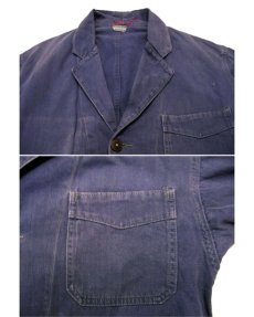 画像4: ~1960's French  "LE VETEMENT" Work Coat color Blue　size M-L (表記なし) (4)