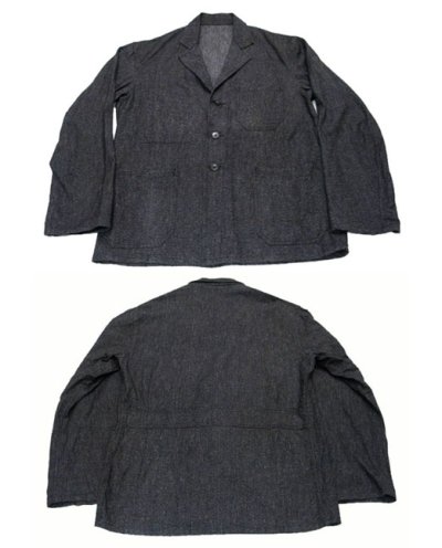 画像1: ~1950's Belgium Worker Salt & Pepper Jacket　size M (表記なし)