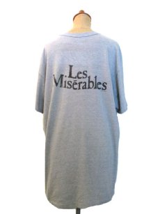 画像2: 1980's "Les Miserables" Print Tee Grey　size L - XL  (表記 なし) (2)