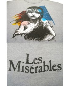 画像3: 1980's "Les Miserables" Print Tee Grey　size L - XL  (表記 なし) (3)