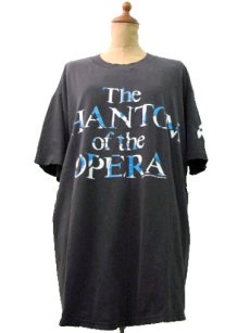 画像1: ~1990's "THE PHANTOM OF THE OPERA" Print Tee Black　size XL  (表記 XL) (1)