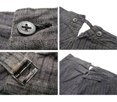 画像3: 1940's~ Swedish Cotton Stripe Prisoner Trousers　size ~ w 33.5 inch (表記なし)