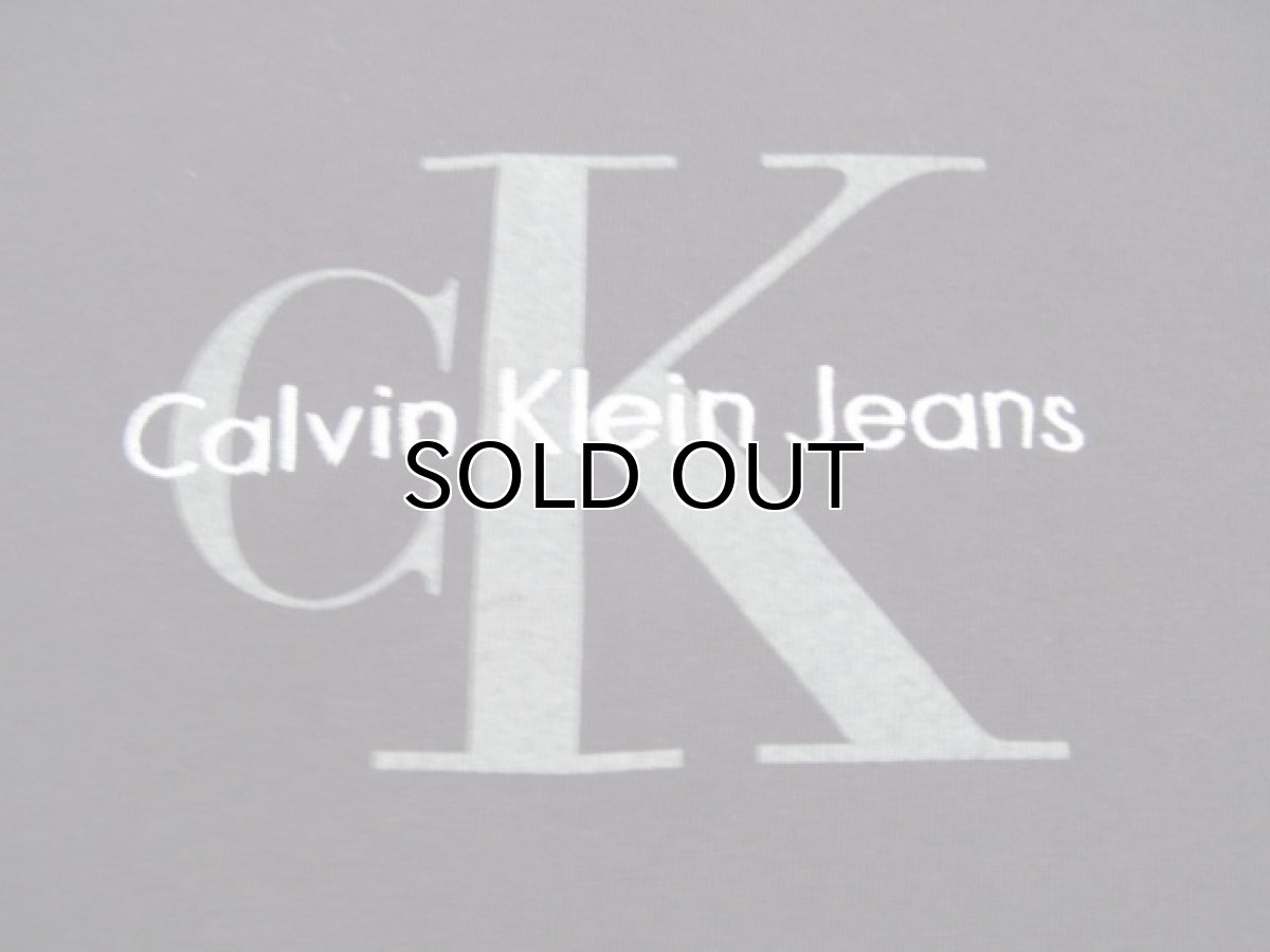 画像4: "Calvin Klein Jeans" Big Tee Dark Navy　size XL  (表記 XL) (4)