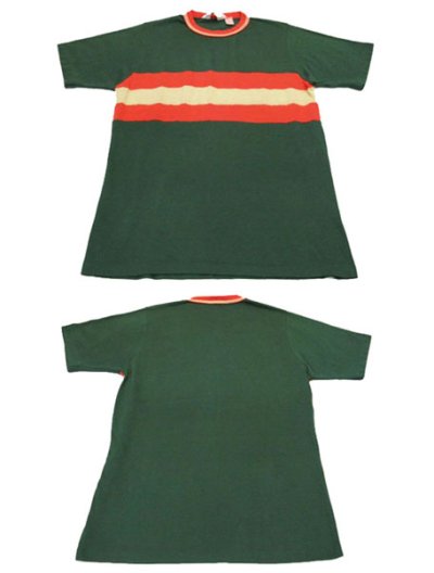 画像1: 1980's "John Blair" Border Tee　Green　size S  (表記 M)