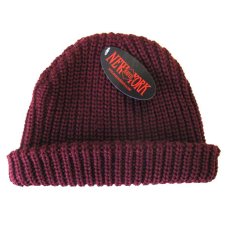 画像1: NewYorkHat "CHUNKY BEANIE" アクリルワッチキャップ　SHORT　BURGUNDY (1)