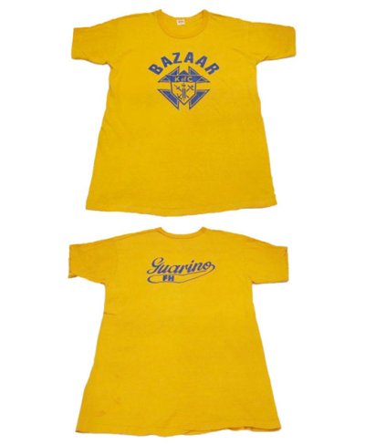 画像1: 1970's RUSSEL "BAZAAR"  Tee　Yellow　size L - XL  (表記 XL)