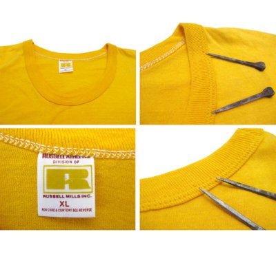 画像2: 1970's RUSSEL "BAZAAR"  Tee　Yellow　size L - XL  (表記 XL)