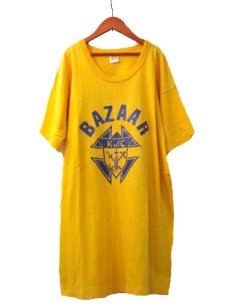 画像1: 1970's RUSSEL "BAZAAR"  Tee　Yellow　size L - XL  (表記 XL) (1)