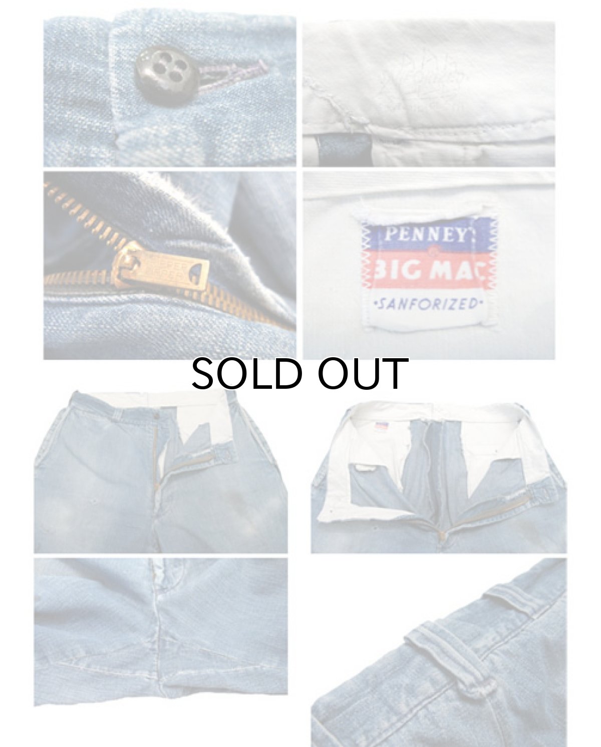 画像3: 1950's "BIG MAC" Denim Trousers　size 33 inch (表記 なし) (3)