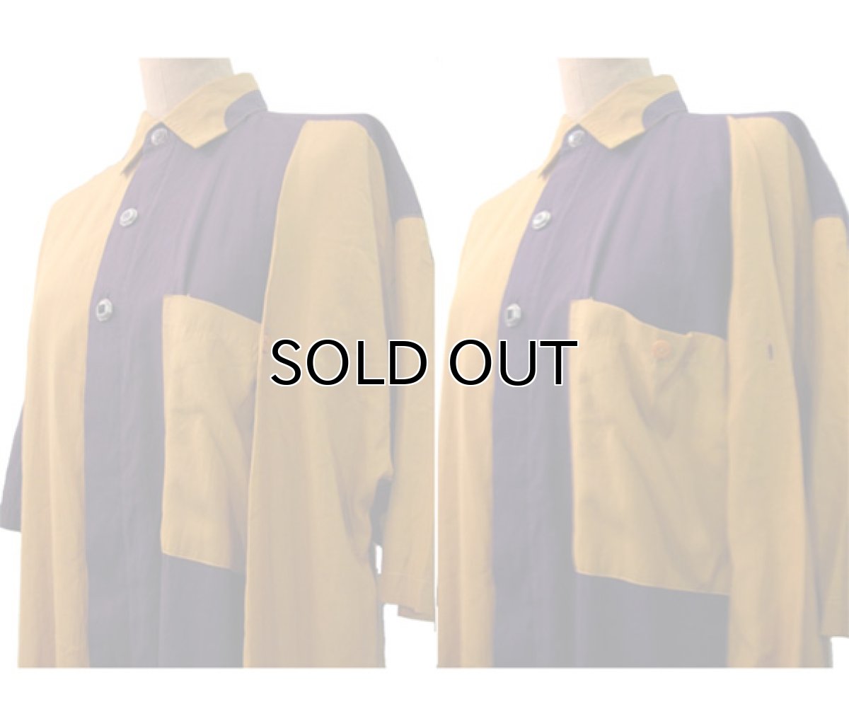 画像3: 1980's "Mango Gianni " Design S/S Shirts Purple/Yellow　size L (表記 S) (3)