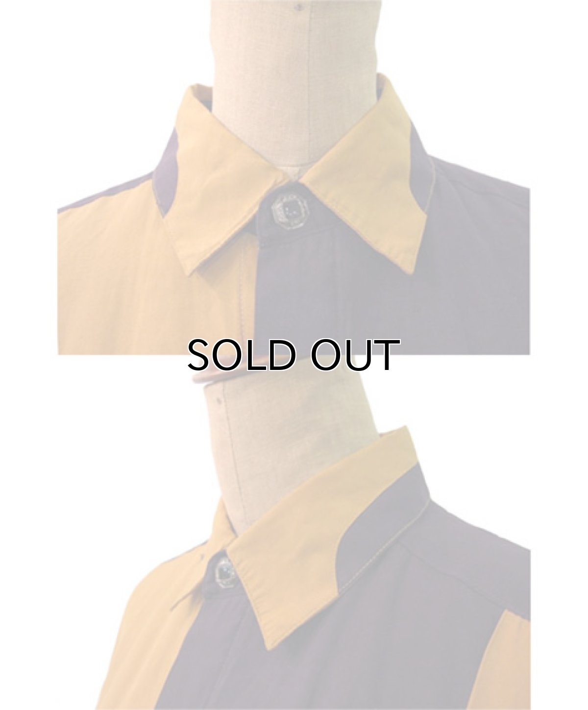 画像4: 1980's "Mango Gianni " Design S/S Shirts Purple/Yellow　size L (表記 S) (4)