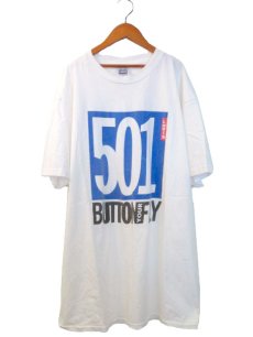 画像1: 1990's "Levis"  501 Print Tee　White　size L - XL  (表記 L) (1)