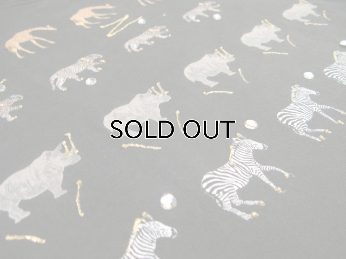 画像3: 1990's Animal Print 総柄 Tee 黒 size L  (表記 Large) (3)