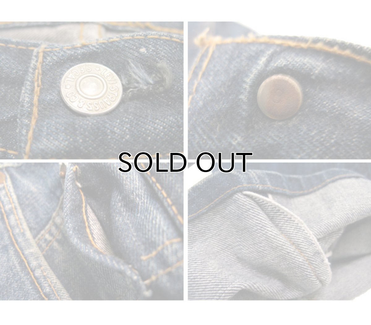 画像4: 1960's LEVI'S 501 BIG "E" Denim Pants size 34 inch (表記 W 36 x L 36) (4)