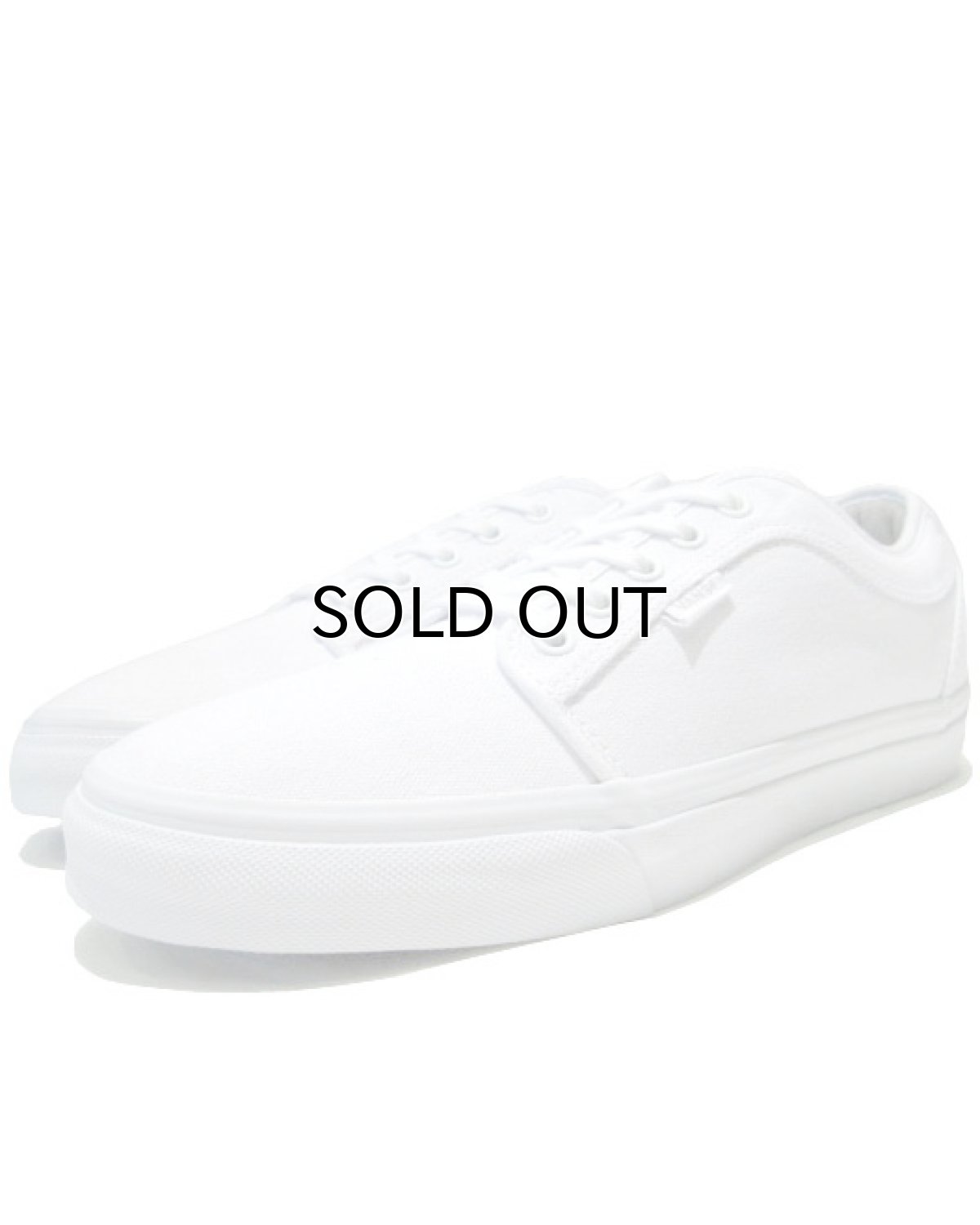 画像1: VANS Canvas Skate Shoes  ALL WHITE　size 11 (1)