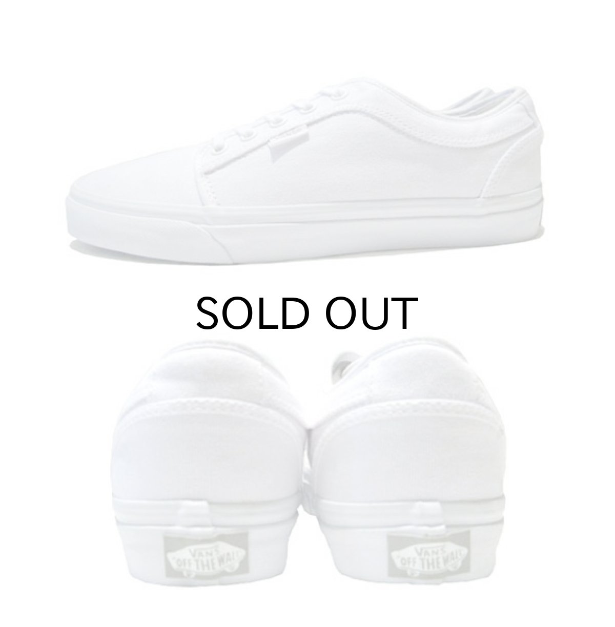 画像3: VANS Canvas Skate Shoes  ALL WHITE size 11 (3)