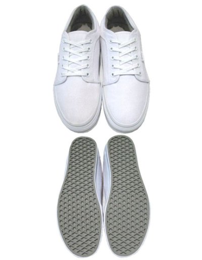 画像1: VANS Canvas Skate Shoes  ALL WHITE　size 11