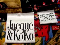 画像5: 1990's "Jacque & Koko" Crazy Print L/S Shirts  size L - XL (表記 22/24) (5)