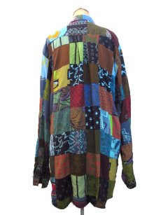 画像3: 1990's "TERRANOVA" Crazy Pattern L/S Shirts  size L - XL (表記 M) (3)