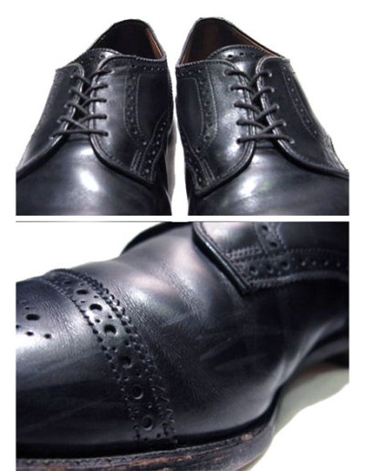 画像2: "Allen Edmonds" Cap Toe Leather Shoes　BLACK　size 10D