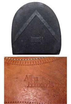 画像4: "Allen Edmonds" Cap Toe Leather Shoes　BLACK　size 10D (4)