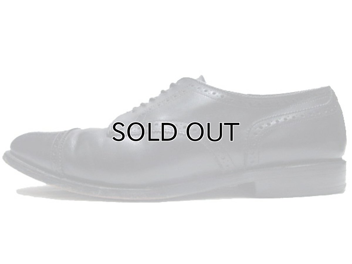 画像2: "Allen Edmonds" Cap Toe Leather Shoes　BLACK　size 10D (2)