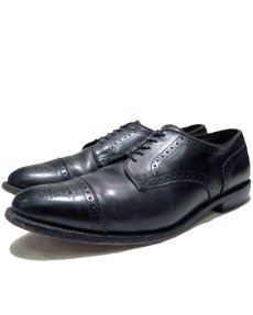 画像1: "Allen Edmonds" Cap Toe Leather Shoes　BLACK　size 10D (1)