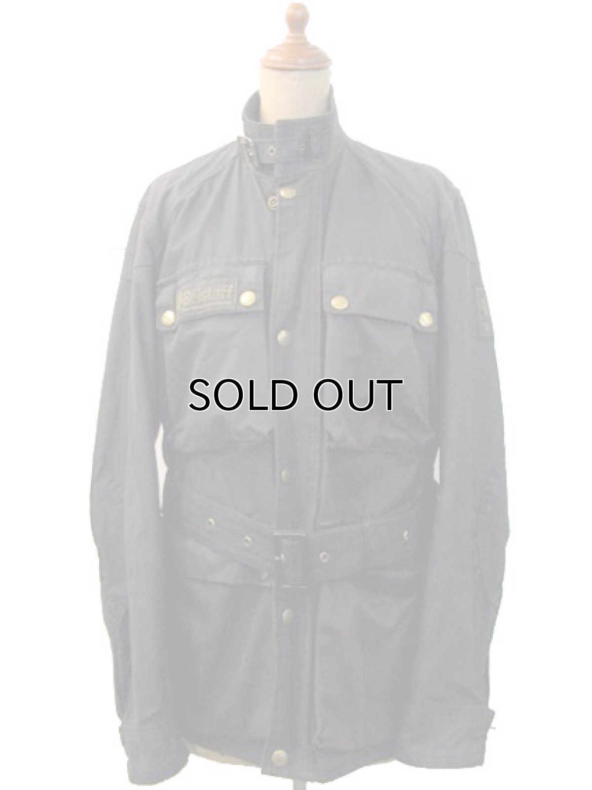 画像2: 1970's Belstaff "ROAD MASTER II" Wax Cotton Biker Jacket Black size 34  (表記 EU40) (2)