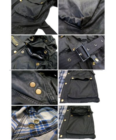 画像2: 1970's Belstaff "ROAD MASTER II" Wax Cotton Biker Jacket　Black　size 34  (表記 EU40)