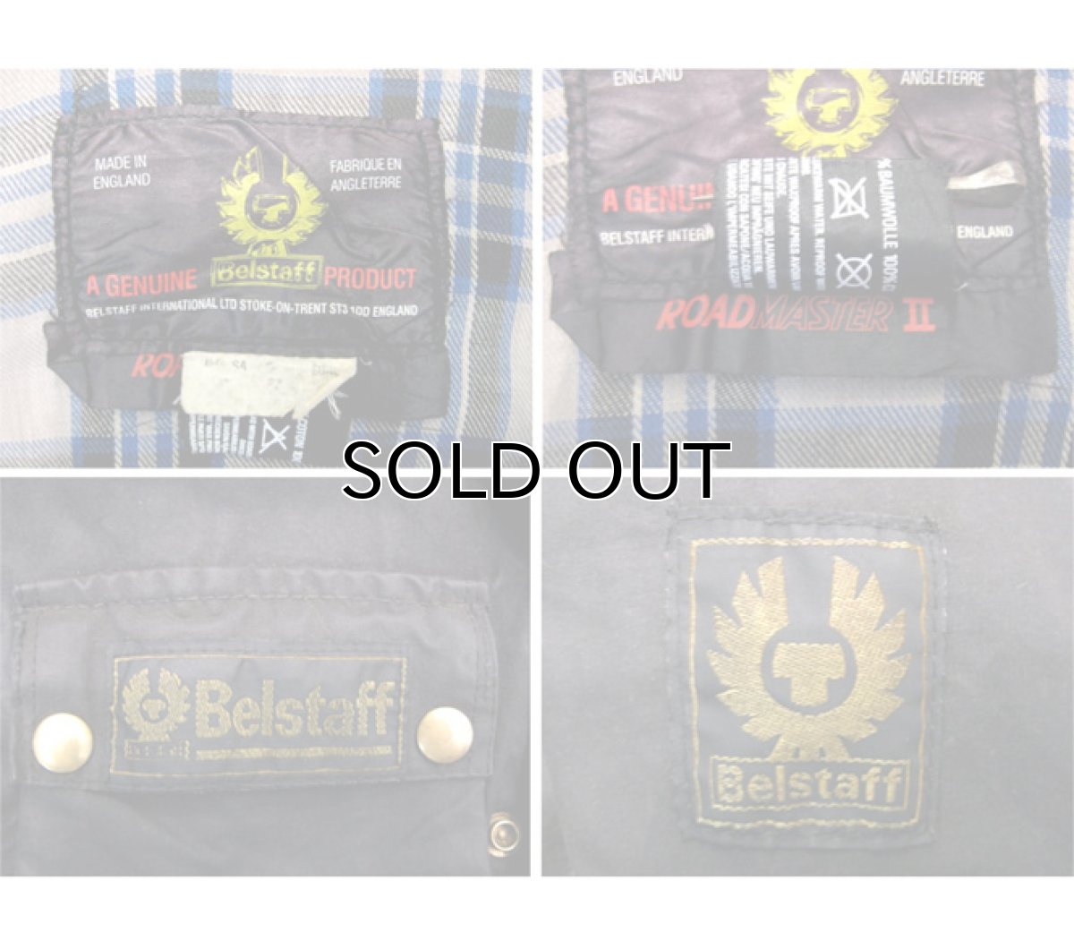 画像4: 1970's Belstaff "ROAD MASTER II" Wax Cotton Biker Jacket Black size 34  (表記 EU40) (4)