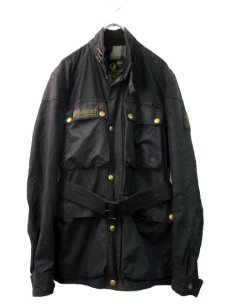 画像1: 1970's Belstaff "ROAD MASTER II" Wax Cotton Biker Jacket　Black　size 34  (表記 EU40) (1)