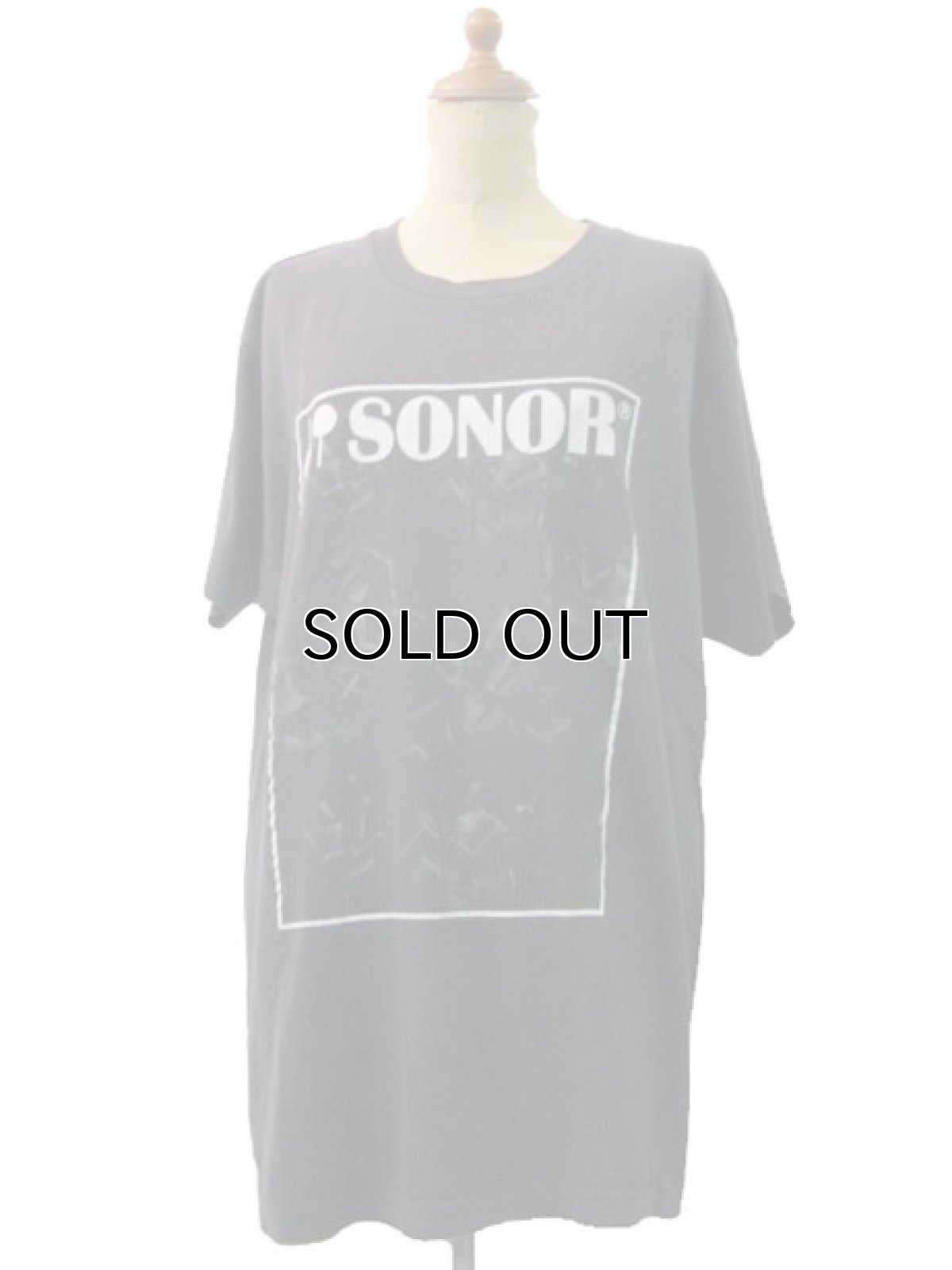 画像1: 1980's "SONOR"  Print Tee  BLACK　size L (表記 不明) (1)