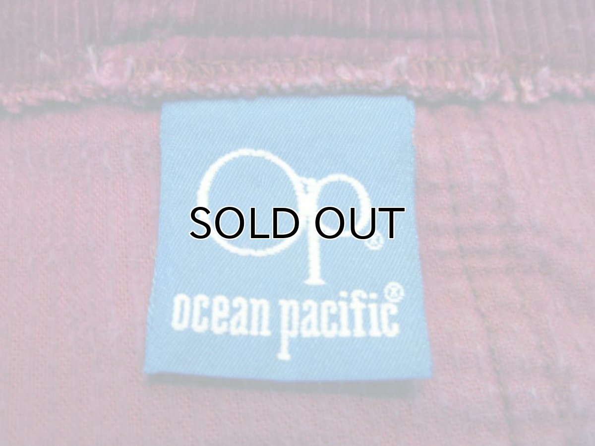 画像4: 1980's "OCEAN PACIFIC" CORDUROY SHORTS "BURGUNDY" size w 32.5~35.5inch (表記36) (4)
