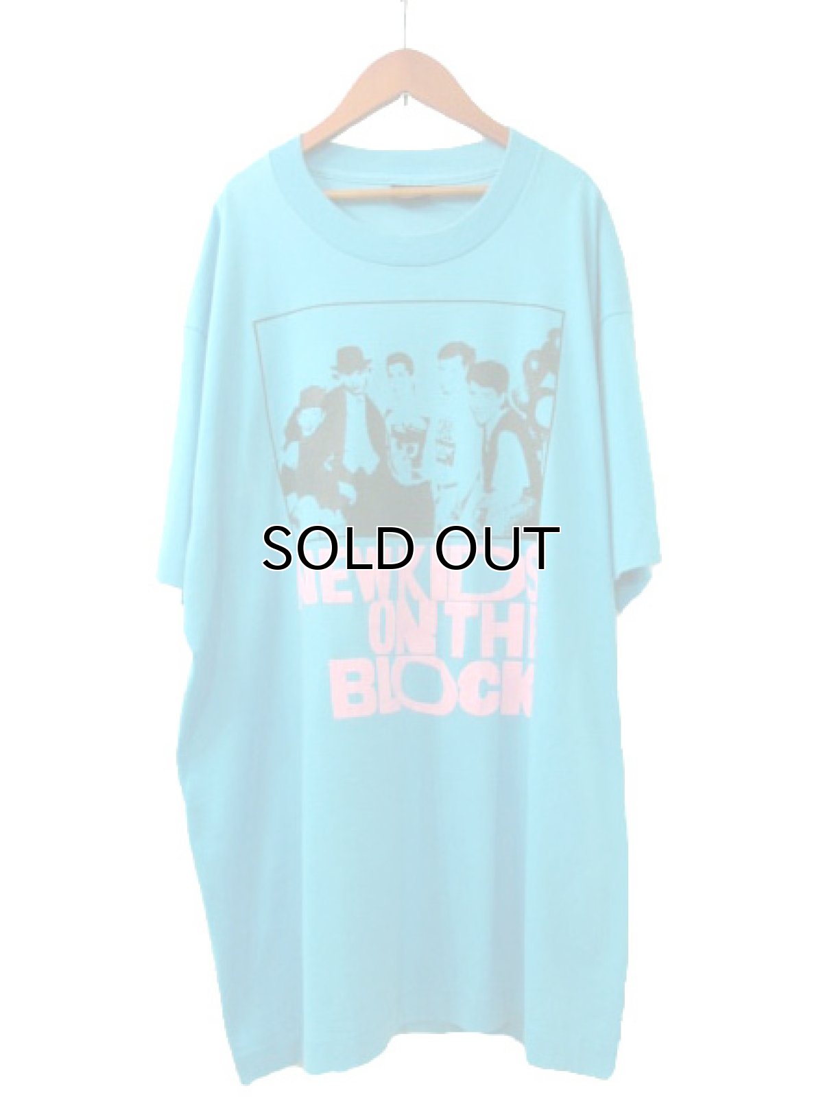 画像2: 1990's "NEW KIDS ON THE BLOCK"  Print Tee　size L - XL (表記 XL) (2)