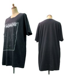 画像2: 1980's "SONOR"  Print Tee  BLACK　size L (表記 不明) (2)