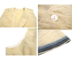 画像4: 1950's~ French Cotton / Wool Vest　size S  (表記無し) (4)