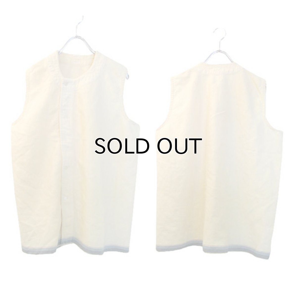 画像3: 1950's~ French Cotton / Wool Vest　size S  (表記無し) (3)