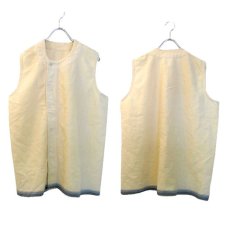画像3: 1950's~ French Cotton / Wool Vest　size S  (表記無し) (3)
