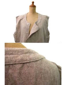 画像3: 1950's~ French Cotton / Wool Vest　size L  (表記無し) (3)